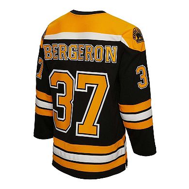 Men's Mitchell & Ness Patrice Bergeron Black Boston Bruins Big & Tall ...