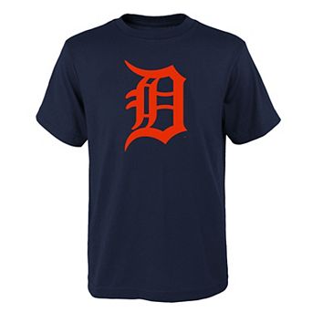 Youth Navy Detroit Tigers Logo Primary Team T-Shirt