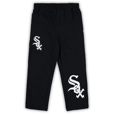 Toddler Black/White Chicago White Sox Batters Box T-Shirt & Pants Set