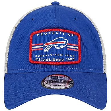 Men's New Era Royal Buffalo Bills Property Trucker 9TWENTY Adjustable Hat