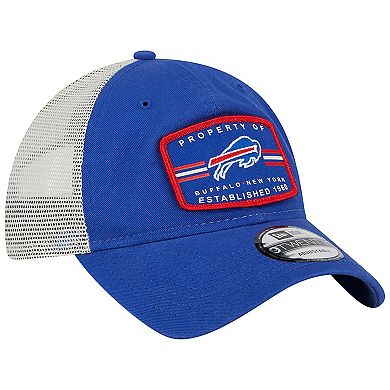 Men's New Era Royal Buffalo Bills Property Trucker 9TWENTY Adjustable Hat