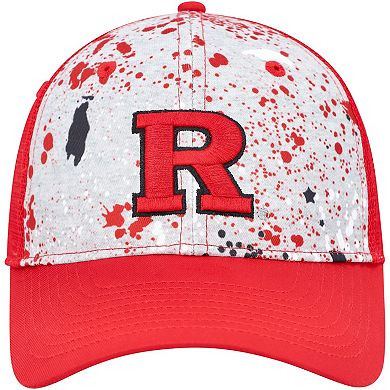 Men's Colosseum Gray/Scarlet Rutgers Scarlet Knights Love Fern Trucker Snapback Hat