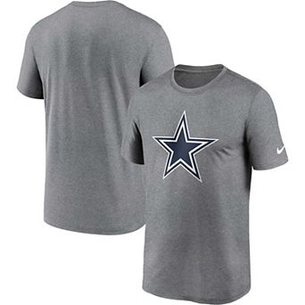 Men's Nike Heather Charcoal Dallas Cowboys Legend Logo Performance T-Shirt