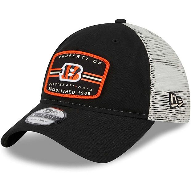 Youth New Era Black Cincinnati Bengals Main Trucker 9FIFTY Snapback Hat