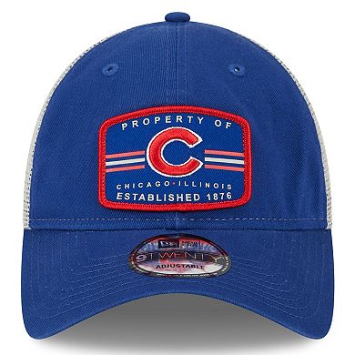 Men's New Era Royal Chicago Cubs Property Trucker 9TWENTY Snapback Hat