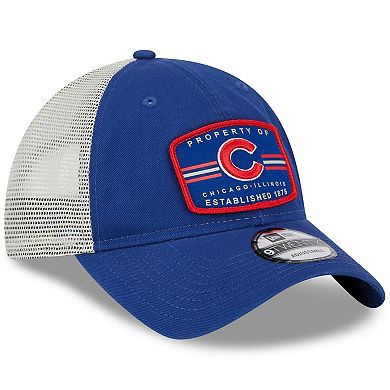 Men's New Era Royal Chicago Cubs Property Trucker 9TWENTY Snapback Hat