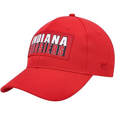 Men's Colosseum Crimson Indiana Hoosiers Positraction Snapback Hat
