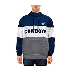 Dallas Cowboys Sweater Adult Large Blue Gray Hoodie Sweatshirt Football  Mens *