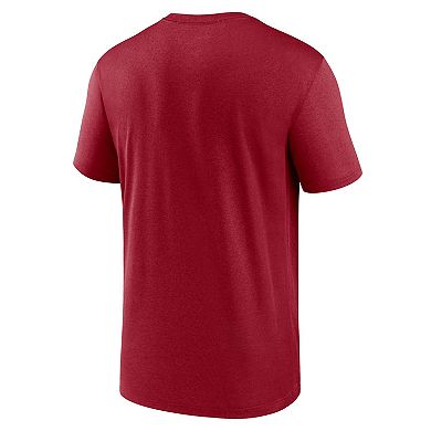 Men's Nike  Cardinal Arizona Cardinals Legend Logo Performance T-Shirt
