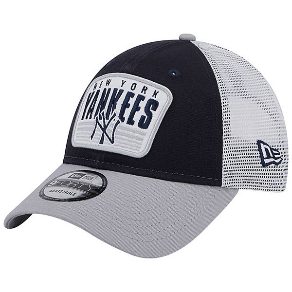 New York Yankees New Era Two-Tone Patch 9FORTY Snapback Hat - Navy