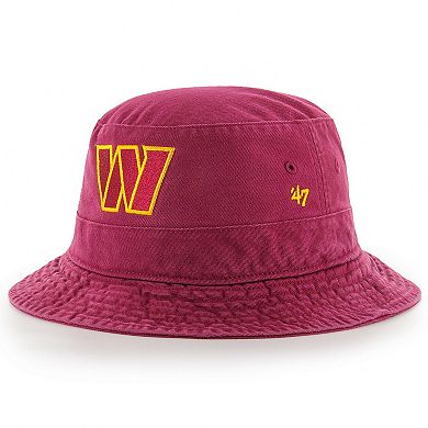 Men's '47 Burgundy Washington Commanders Primary Bucket Hat