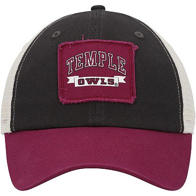 Men's Colosseum  Charcoal Temple Owls Objection Snapback Hat