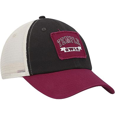 Men's Colosseum Charcoal Temple Owls Objection Snapback Hat