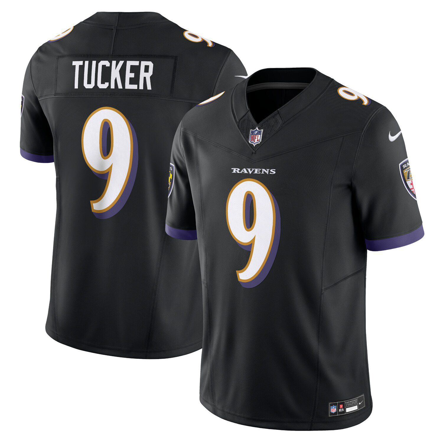 LAMAR JACKSON Baltimore RAVENS Nike BLACK Speed Machine LIMITED Jersey Sz  S-XXL