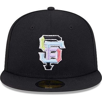 Men's New Era Black San Francisco Giants Multi-Color Pack 59FIFTY Fitted Hat