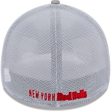 Men's New Era Heather Gray/White New York Red Bulls 39THIRTY Trucker Flex Hat