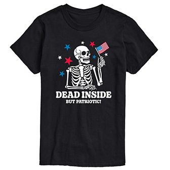 Men's Dead Inside Patriotic Graphic Tee