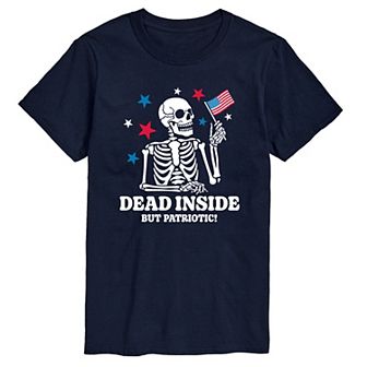Men's Dead Inside Patriotic Graphic Tee