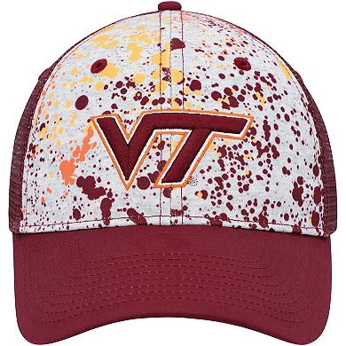 Men's Colosseum Gray/Maroon Virginia Tech Hokies Love Fern Trucker Snapback Hat