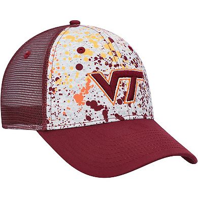 Men's Colosseum Gray/Maroon Virginia Tech Hokies Love Fern Trucker Snapback Hat