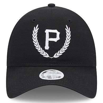 Women's New Era Black Pittsburgh Pirates Leaves 9TWENTY Adjustable Hat