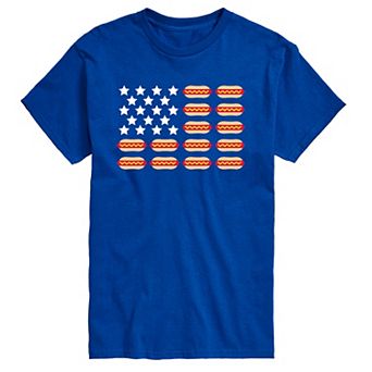 Men's Hot Dog Flag Graphic Tee
