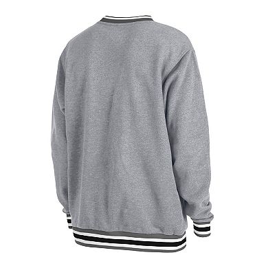 Unisex New Era Heather Gray Brooklyn Nets Vintage Throwback Crew Sweatshirt