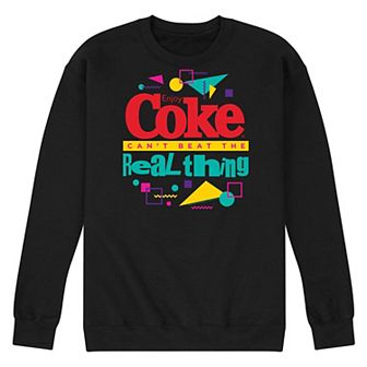Men's Licensed Character CocaCola Can't Beat the Real Thing Graphic Sweatshirt