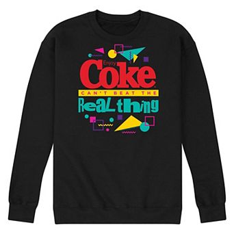 Men's Licensed Character CocaCola Can't Beat the Real Thing Graphic Sweatshirt