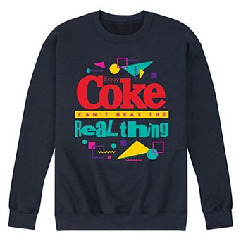 Men's Licensed Character CocaCola Can't Beat the Real Thing Graphic Sweatshirt
