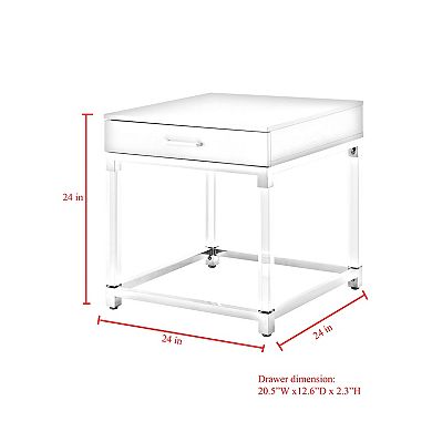 Kalel End Table High Gloss Finish