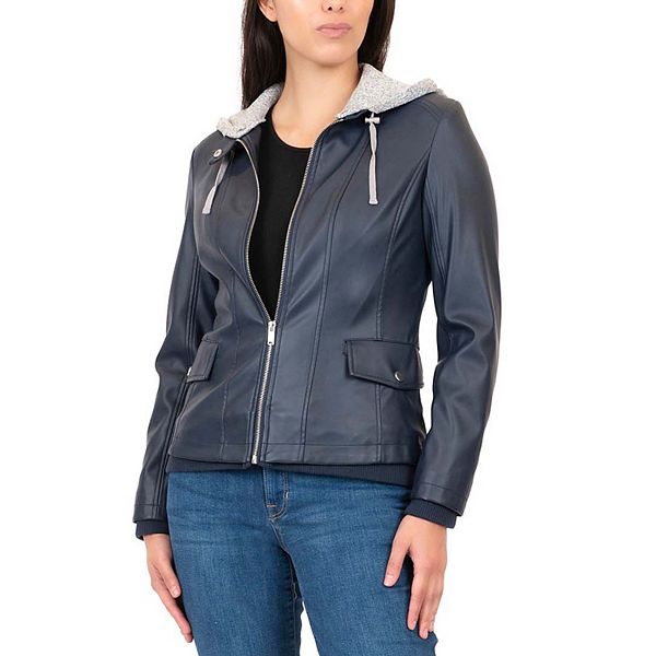 Kohl's leather jacket clearance juniors