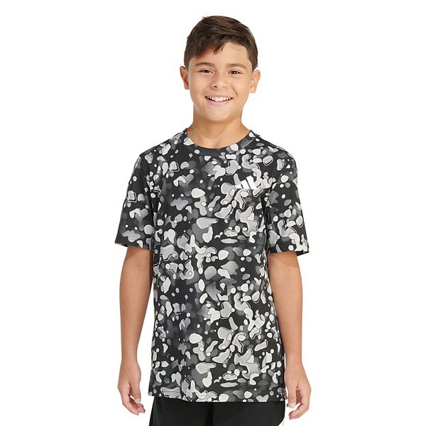 Boys 8-20 adidas "Terrazzo Dot" Print Tee Color: Black Size: MEDIUM