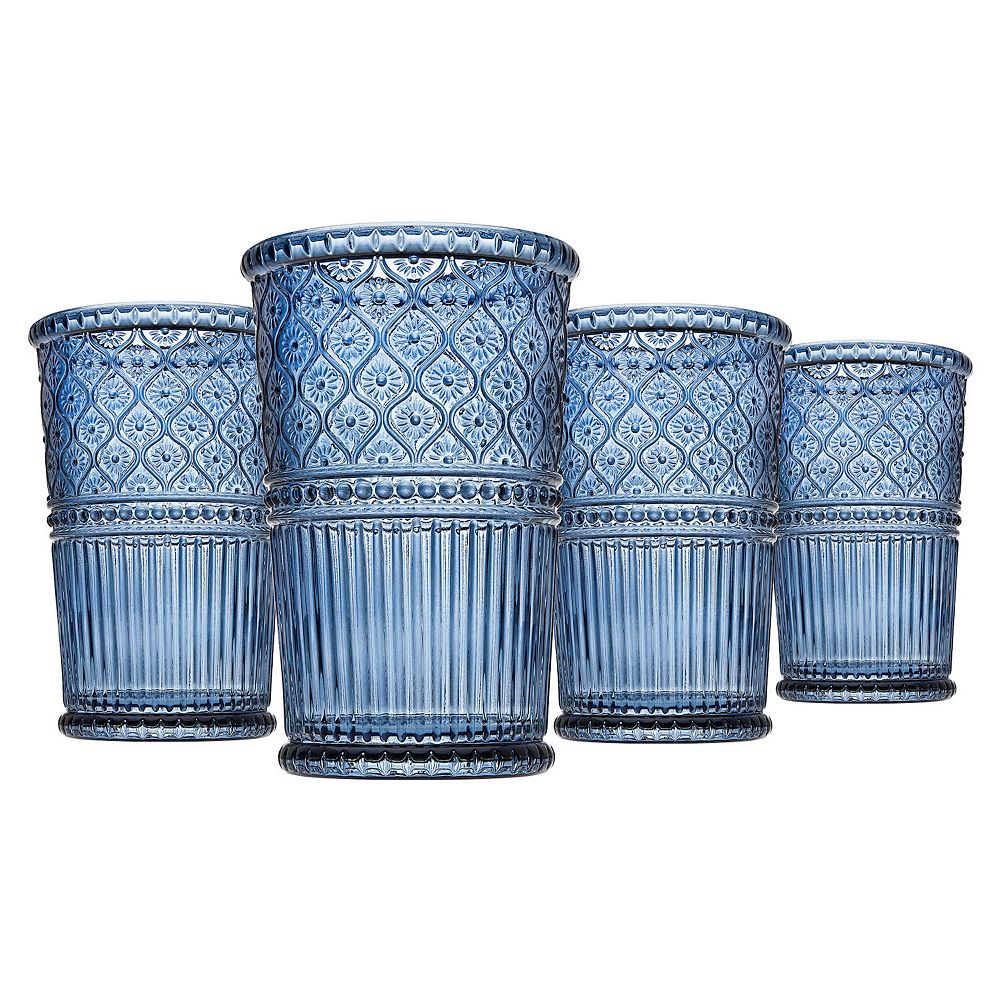 Godinger Silver 4-Piece Claro Clear 12 oz. Tumbler Set