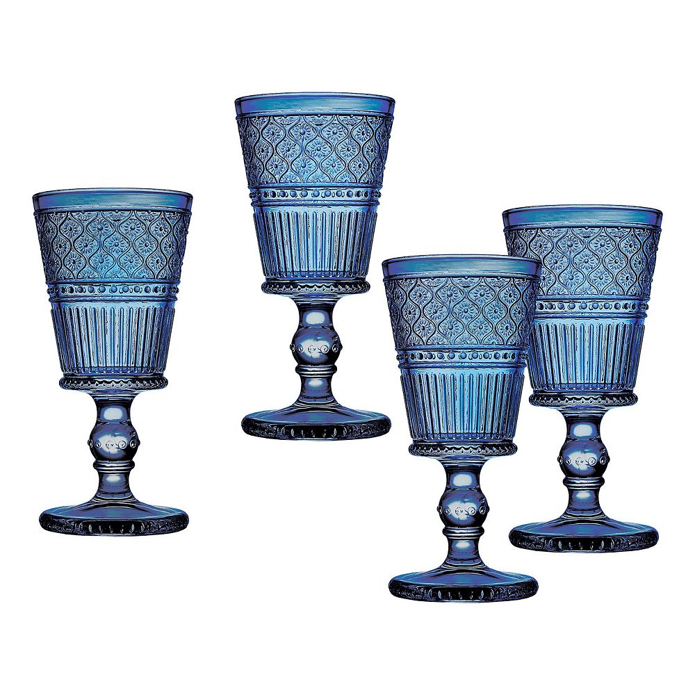 Godinger Silver Claro Textured Goblets 4-piece Set