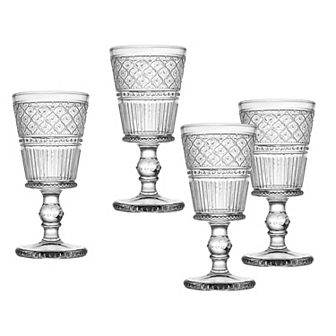 Godinger Silver Claro Textured Goblets 4 pc Set