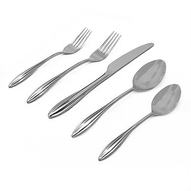 Godinger Silver Unica Mirrored Stainless Steel 20-Piece Flatware Set, Service For 4