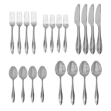 Godinger Silver Unica Mirrored Stainless Steel 20-Piece Flatware Set, Service For 4