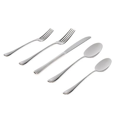 Godinger Silver Infinity Mirrored 18/0 Stainless Steel 20-Piece Flatware Set, Service For 4