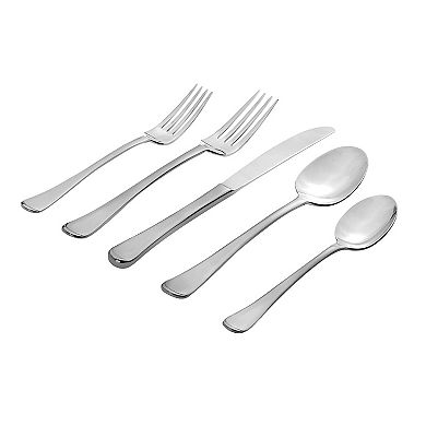 Godinger Silver Infinity Satin 18/0 Stainless Steel 20-Piece Flatware Set, Service For 4