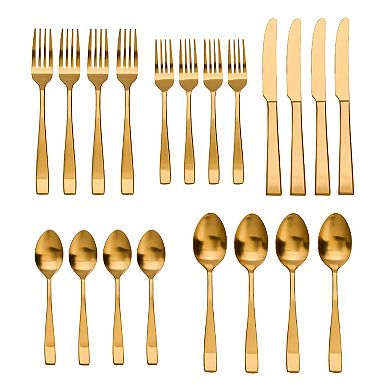 Godinger Silver Flagstaff 18/0 Stainless Steel 20-Piece Flatware Set, Service For 4