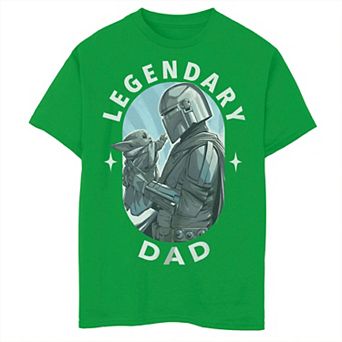 Disney's Boys 8-20 The Mandalorian & Grogu Father's Day Legendary Tee