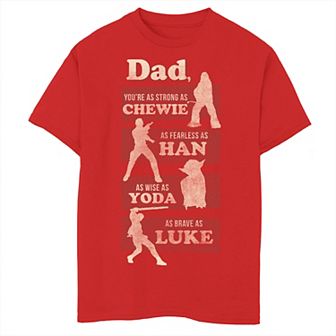 Disney's Star Wars Boys 8-20 Dad You Are As Strong As Tee