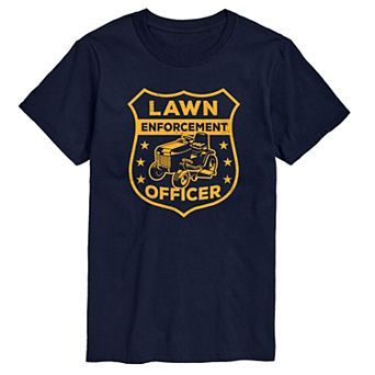 Men's Lawn Enforcement Officer Badge Graphic Tee