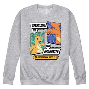 Men's Pokemon Dragonite and Charizard Graphic Fleece