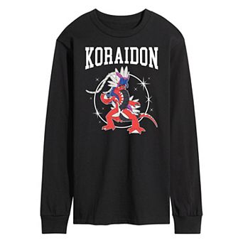Men's Pokemon Koraidon Collegiate Long Sleeve Graphic Tee