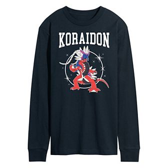 Men's Pokemon Koraidon Collegiate Long Sleeve Graphic Tee