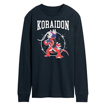 Men's Pokemon Koraidon Collegiate Long Sleeve Graphic Tee