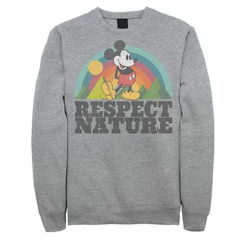 Disney's Big & Tall Mickey Mouse Respect Nature Rainbow Fleece