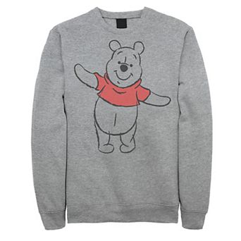 Disney's Big & Tall Winnie The Pooh Art Bear Sketch Fleece